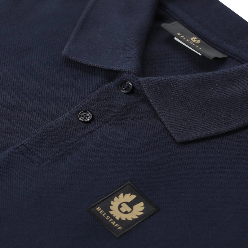Belstaff Poloshirt Langärmeliges Poloshirt blau(Image 8)