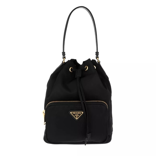 Prada Top Handle Bag Black Bucket Bag