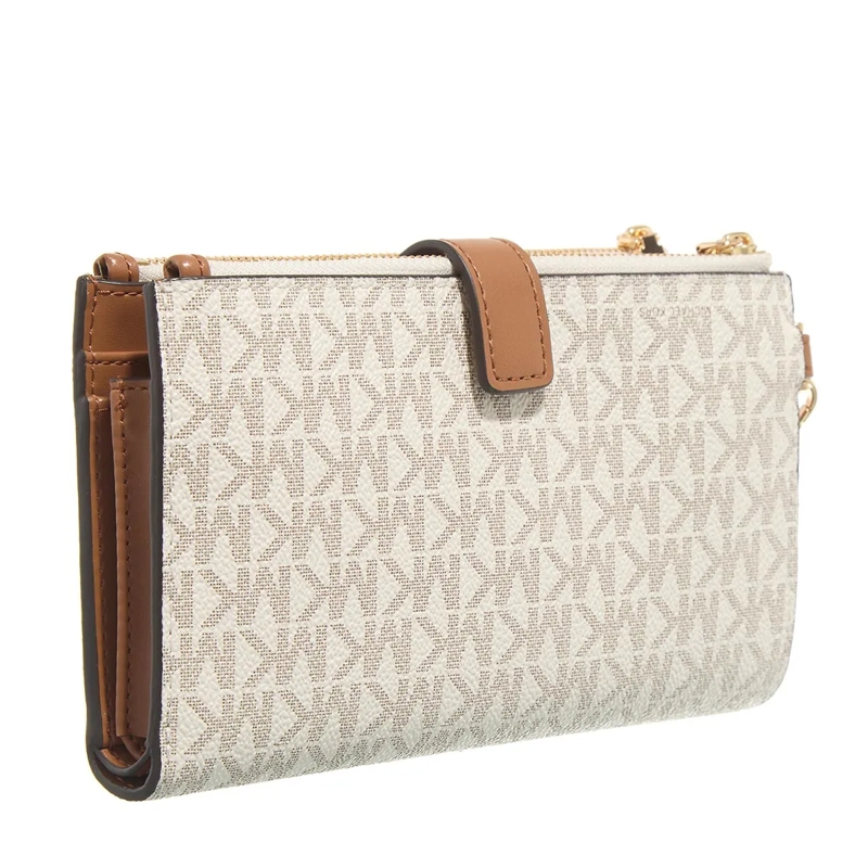 MICHAEL Michael Kors Portefeuille à deux volets Dblzp Wristlet Vanilla(Image 3)
