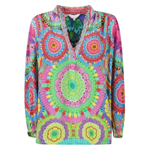 Inoa Multicolour V-Neck Blouse Multicolor 