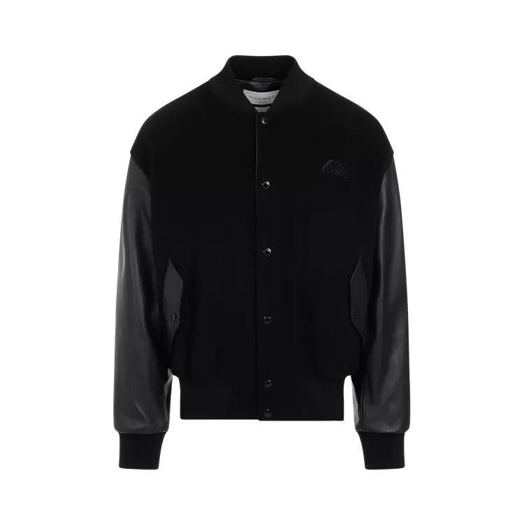 Alexander McQueen - Black Calf Leather Jacket - Größe 50 - black