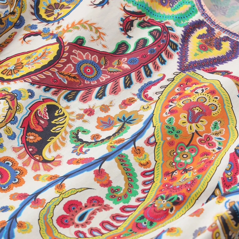 Etro Maxikleid Maxikleid mit Paisleymuster mehrfarbig(Image 3)