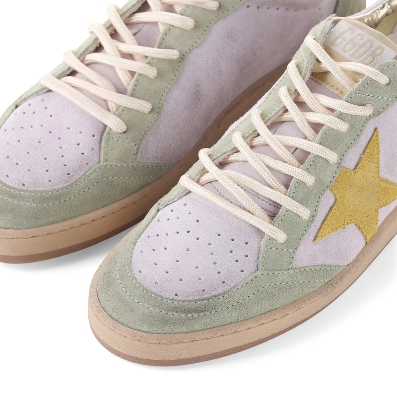 Golden Goose Schnürschuhe Sneaker Ball Star aus Leder mehrfarbig(Image 3)