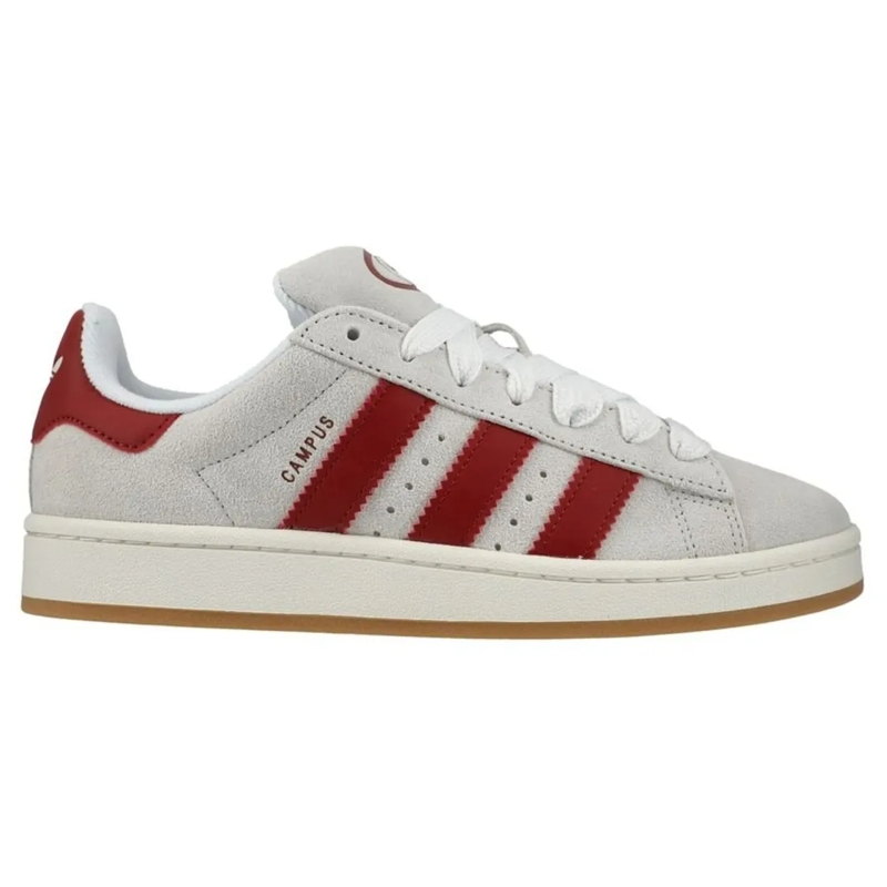 Adidas Lage-top sneaker Low-Top Suede Sneakers With Iconic Red Stripes White
