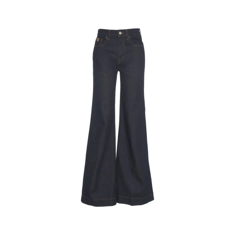 Jacob Cohen Jeans High-Waisted Wide-Leg Jeans With Five-Pocket Desig Blue