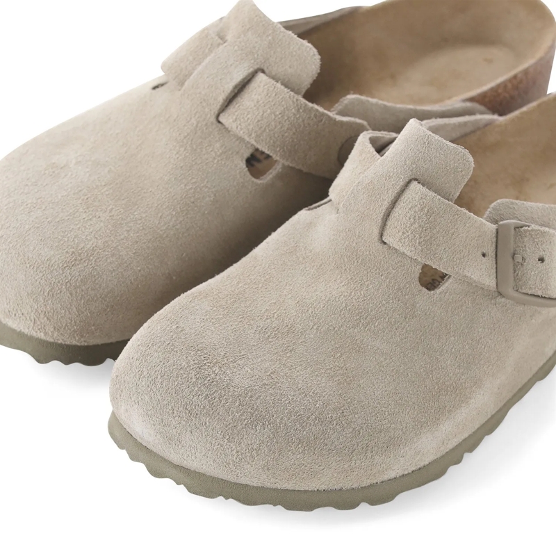 Birkenstock Schnürschuhe Sandalen Boston aus Veloursleder grün(Image 3)