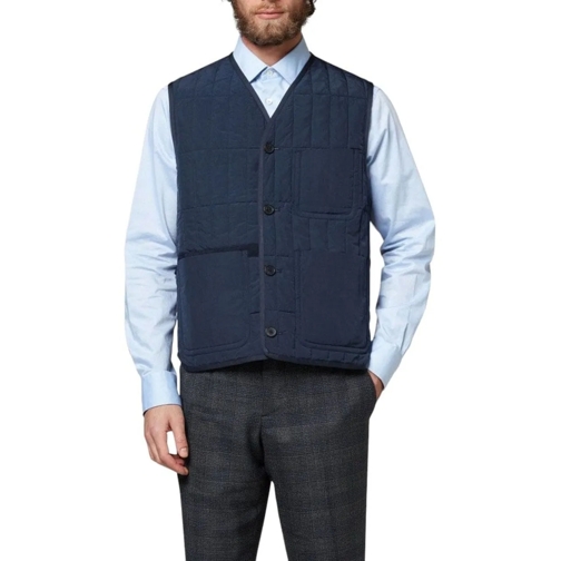 Paul Smith  Gilet coton matelass� Navy poches plaqu�es M1R 134 mehrfarbig