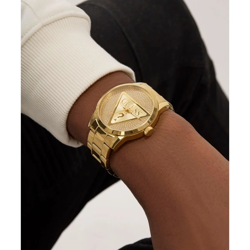 Guess Quarzuhr Quarz-Analoguhr Badge gold(Image 3)