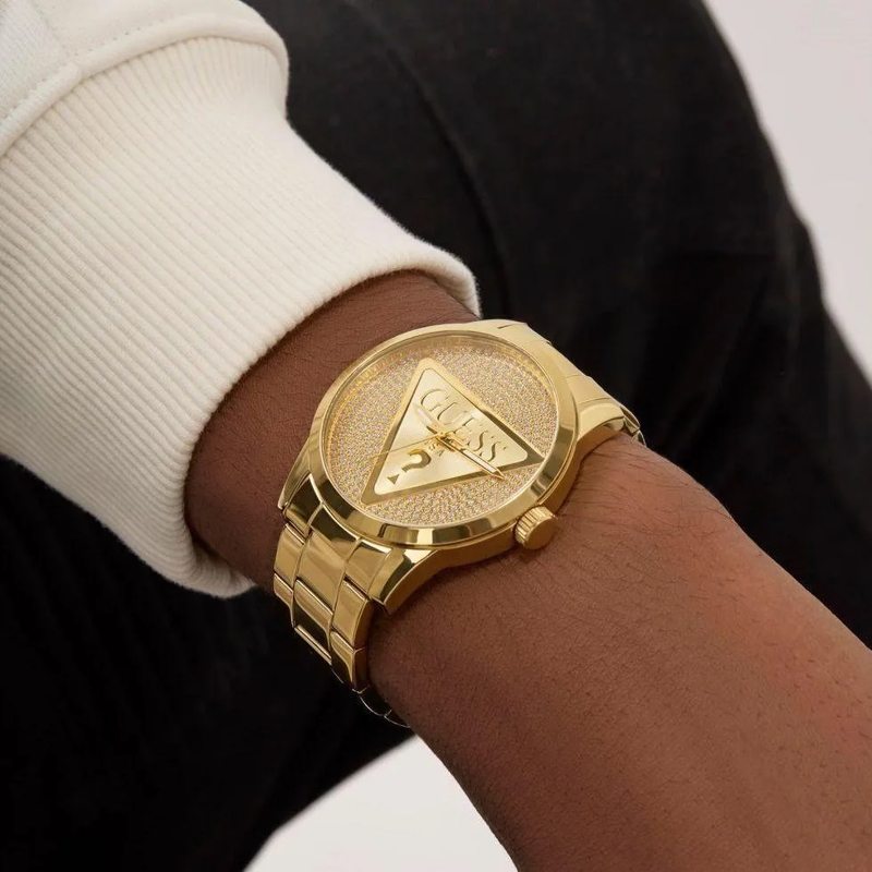 Guess Quarzuhr Quarz-Analoguhr Badge gold(Image 3)