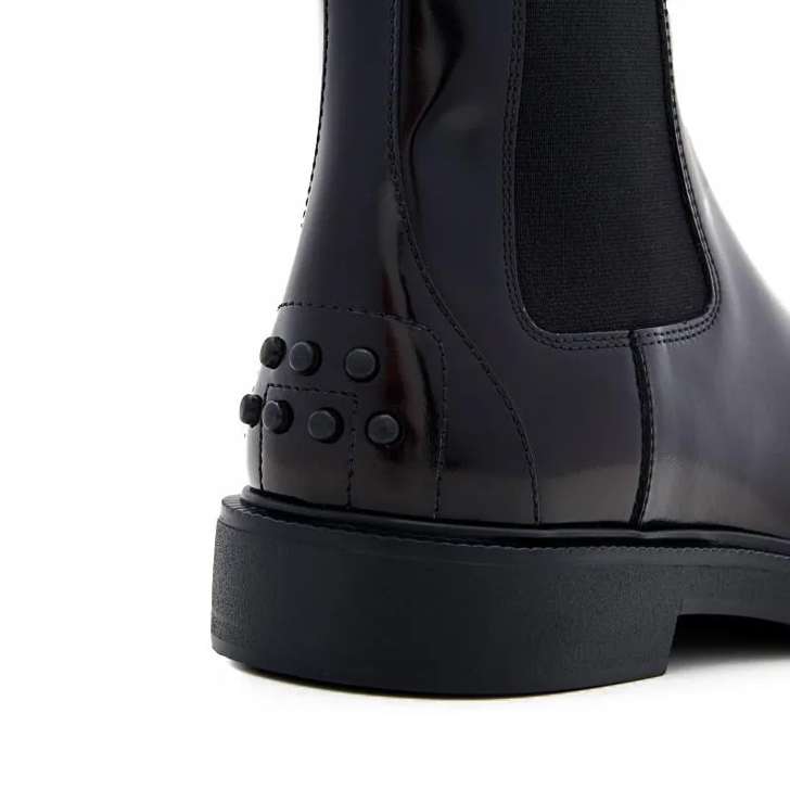 Tod s Leather Chelsea Boots Black Stiefel