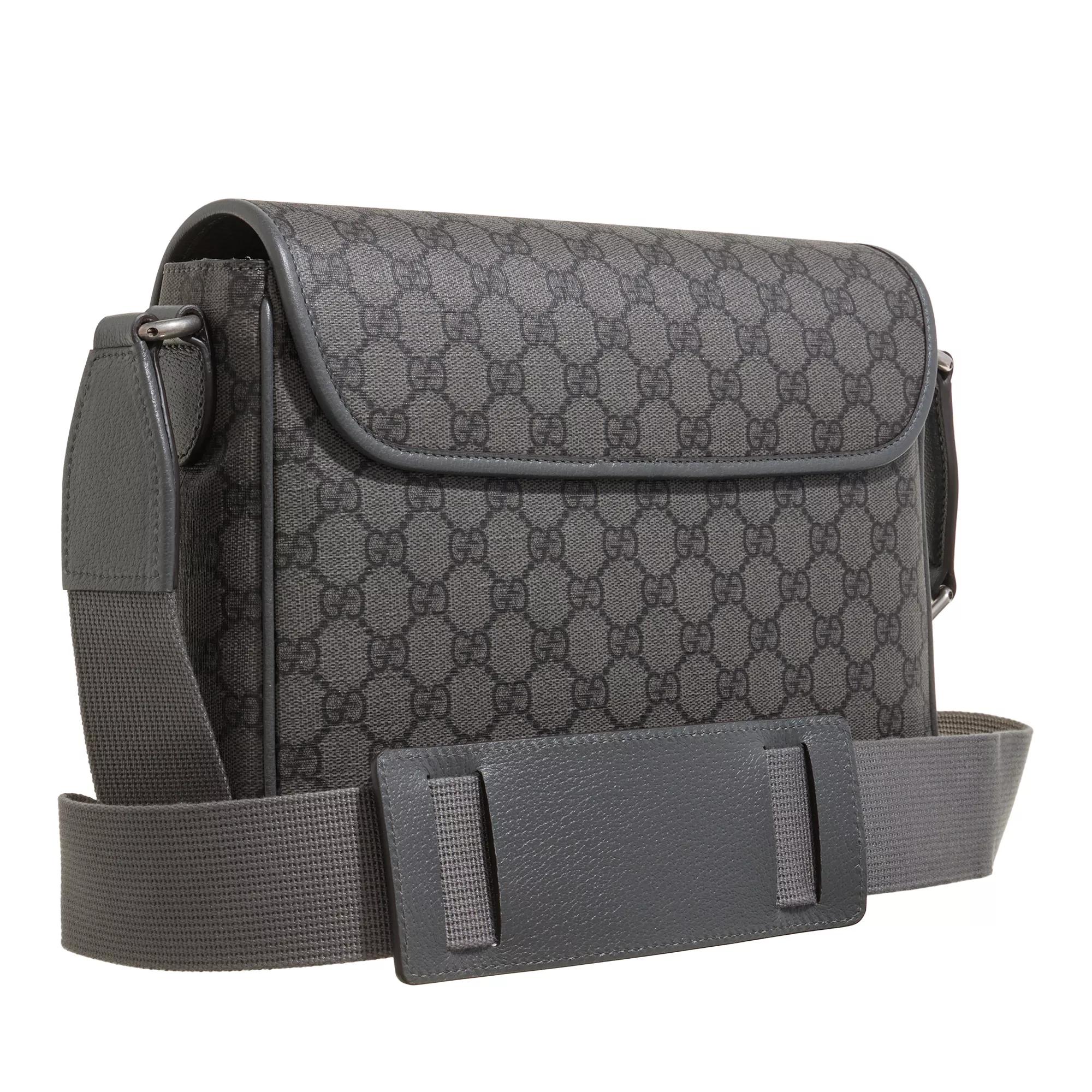 Gucci Schoudertassen Ophidia Medium Messenger Bag in grijs