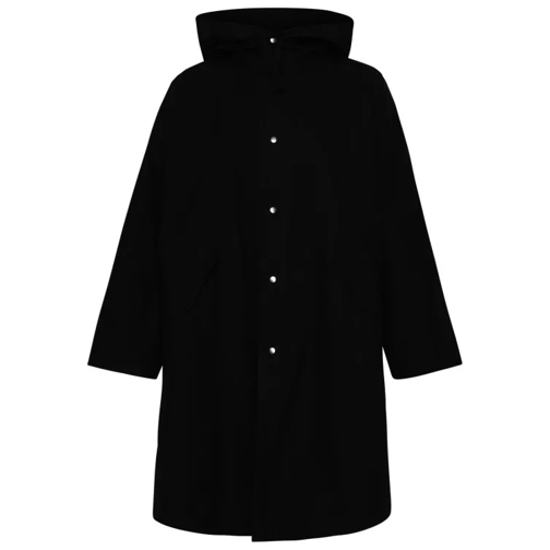 Jil Sander Black Cotton Coat Black 