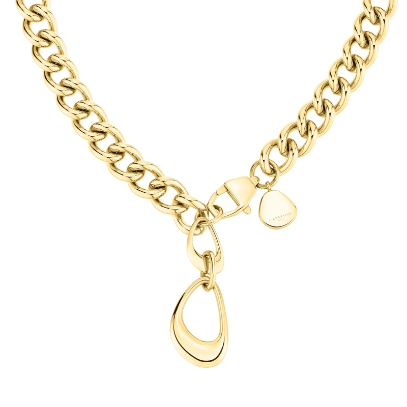 Liebeskind Berlin Mittellange Halskette Edelstahl The Organic gold