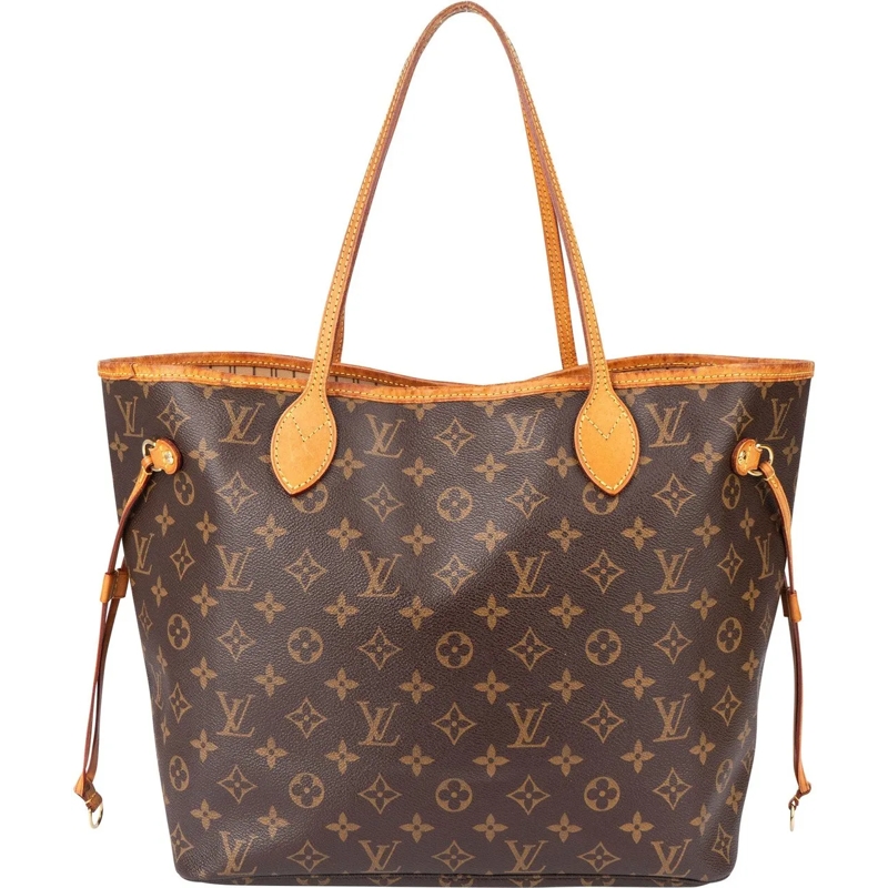 Louis Vuitton Tote Louis Vuitton Canvas Monogram Neverfull MM Shopper braun