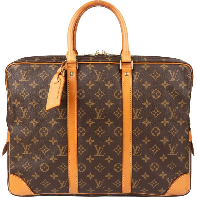Louis Vuitton Tote Louis Vuitton Canvas Monogram Porte Documents Busi braun