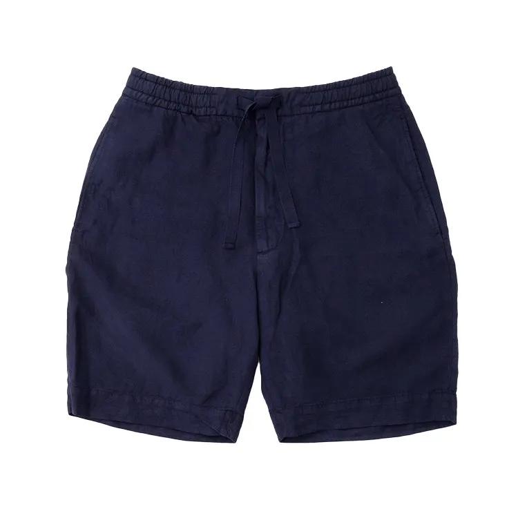 Thumbnail - Officine Generale - Adjustable Grosgrain Drawstring Blue Shorts - Größe 48 - blau