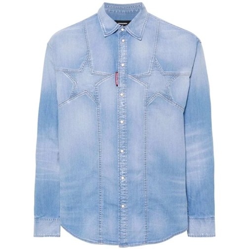 Dsquared2 Hemden Twin Stars Denim Shirt Blue