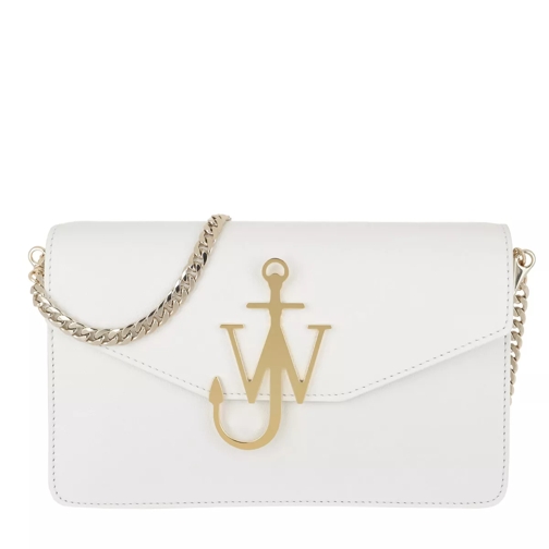 J.W.Anderson Logo Purse With Chain White Satchel