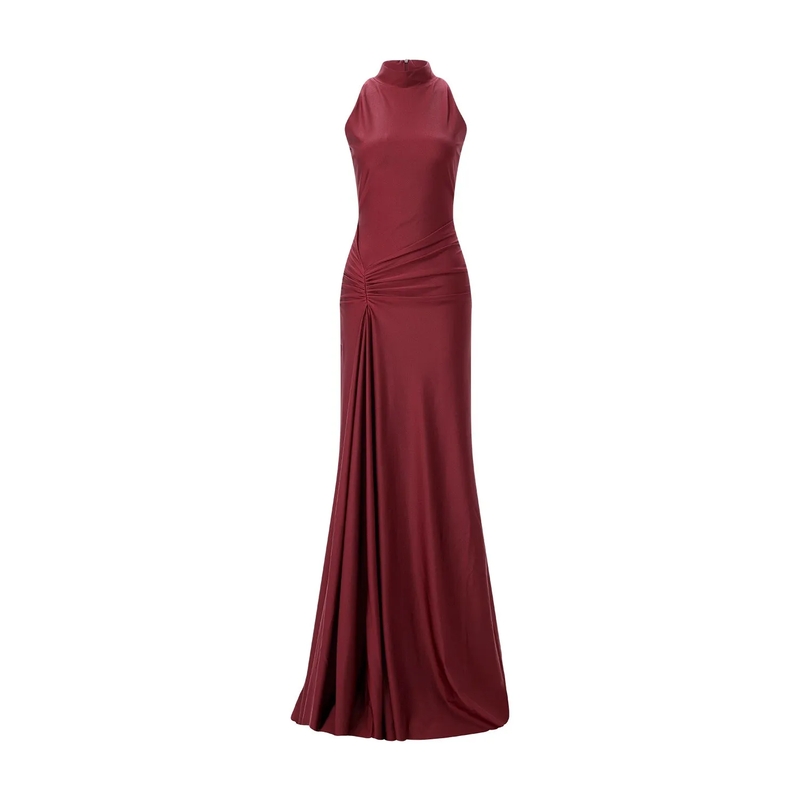 Chiara Boni Avondjurk Maxikleid Hasti JJ Long Zip rot