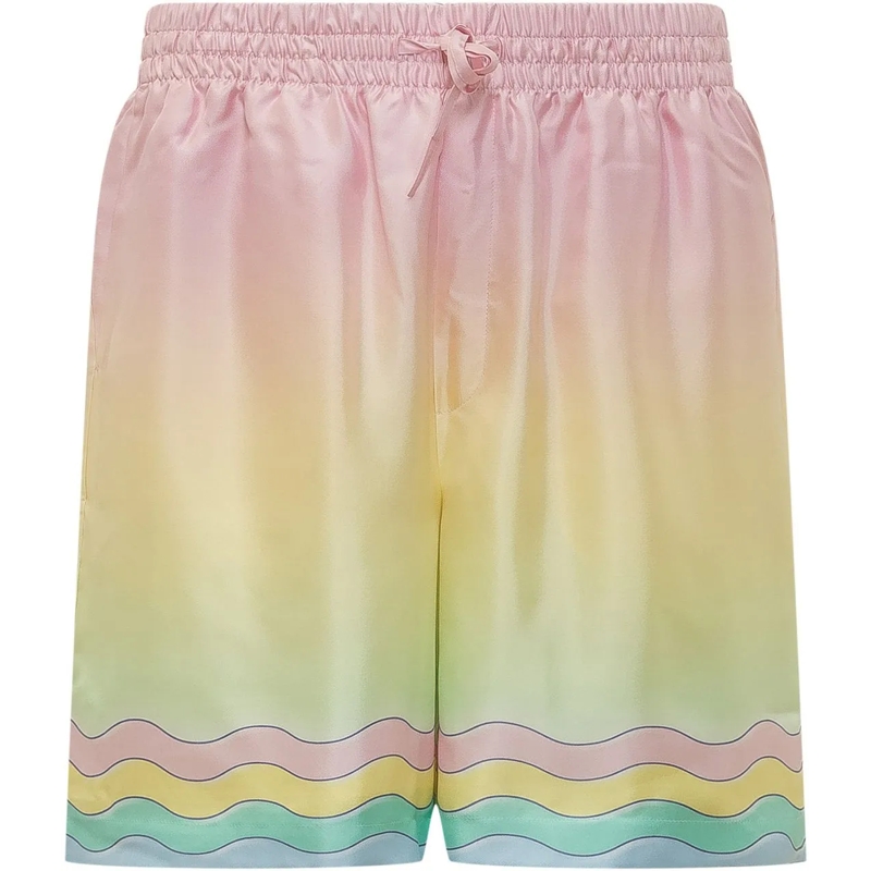 Casablanca  Shorts con Coulisse e Motivo Ondulato rose