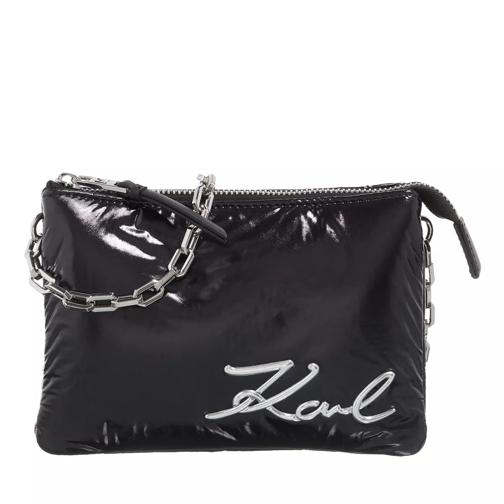 Karl Lagerfeld K/Signature Soft Double Poc Black Pochette-väska