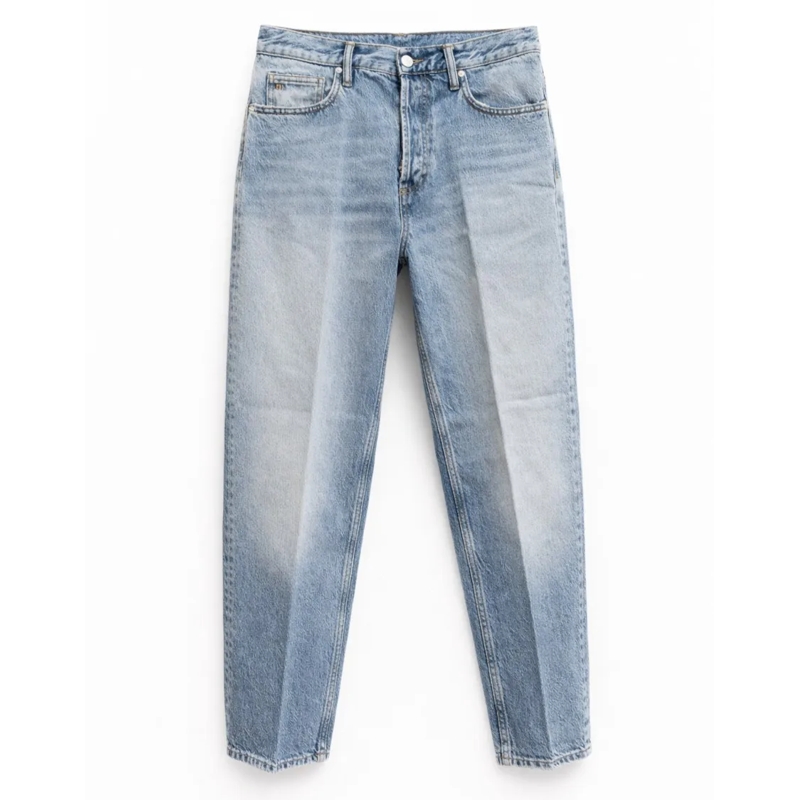 Nine In The Morning Jeans Albert 5 Pocket Loose Light Denim Jeans White