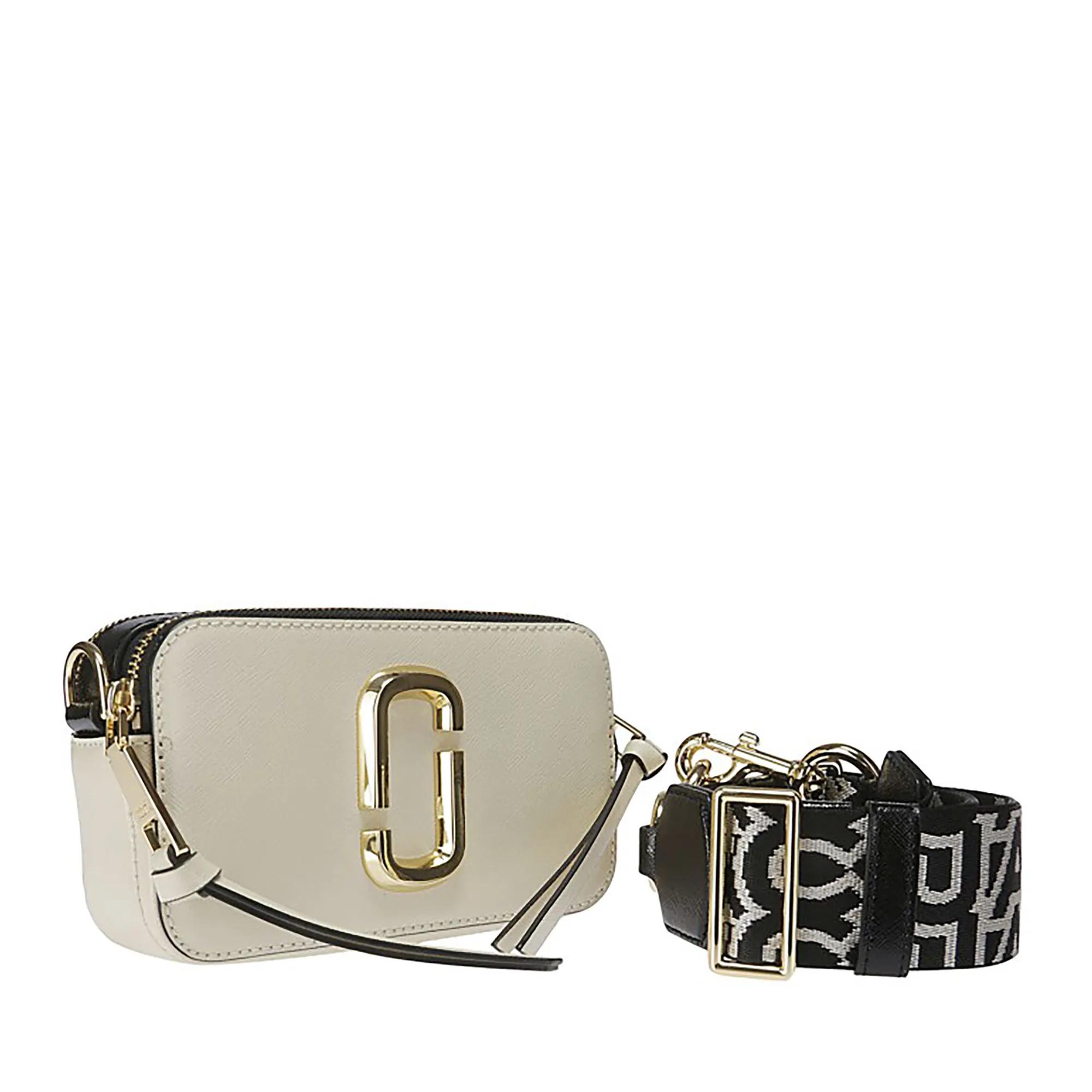 Marc Jacobs Hobo bags Leather Shoulder Bag With Gold-Colored Details in wit