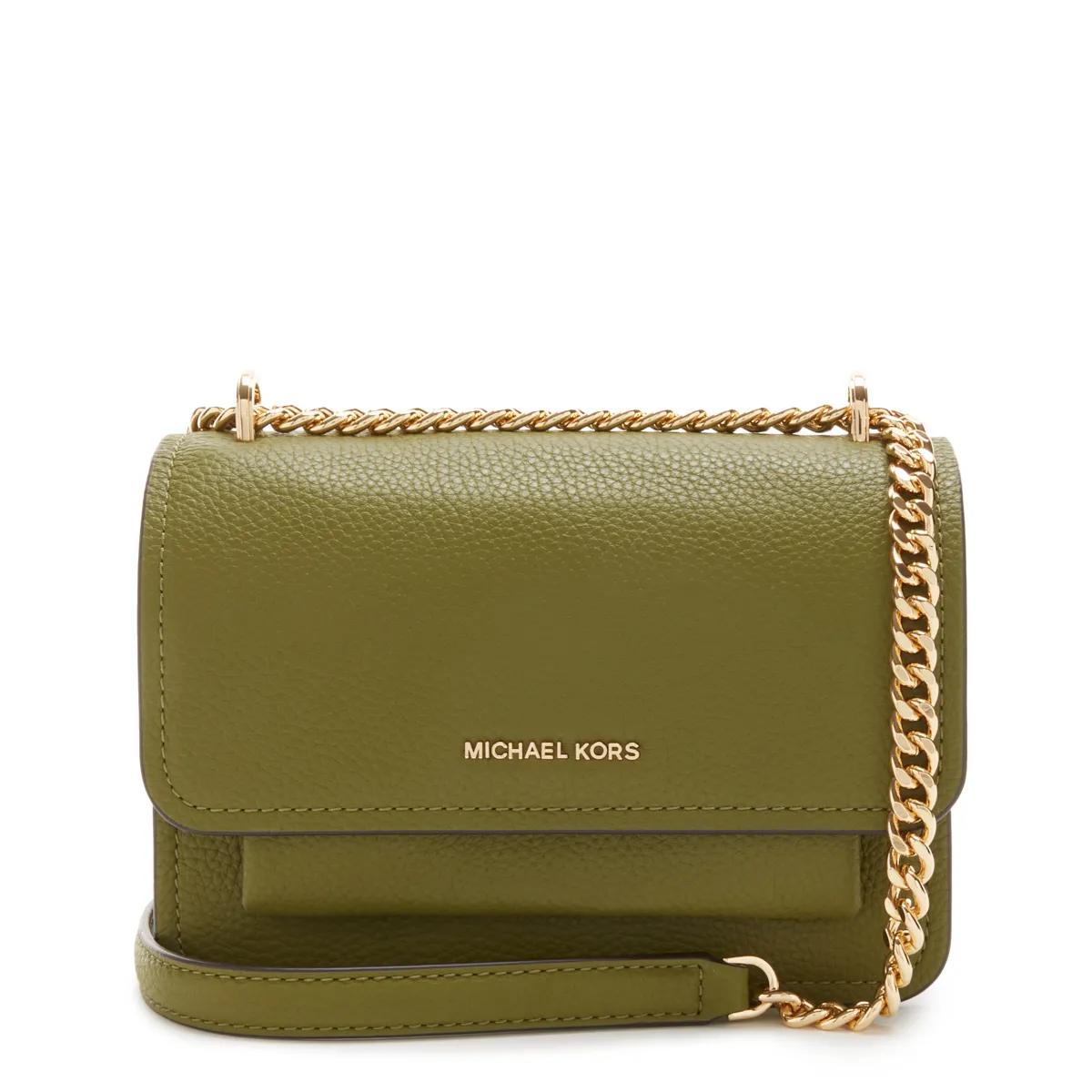 Michael Kors Crossbody Bags - Michael Kors Grün Leder Umhängetasche 32T4GC7C1T-3 - Gr. unisize - in Grün - für Damen