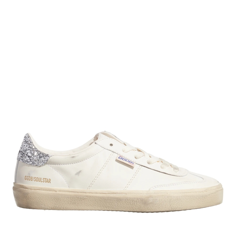Golden Goose Low-Top-Sneaker Soulstar Nappa White Silver