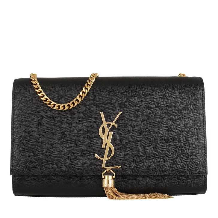 Ysl black bag with black chain sale