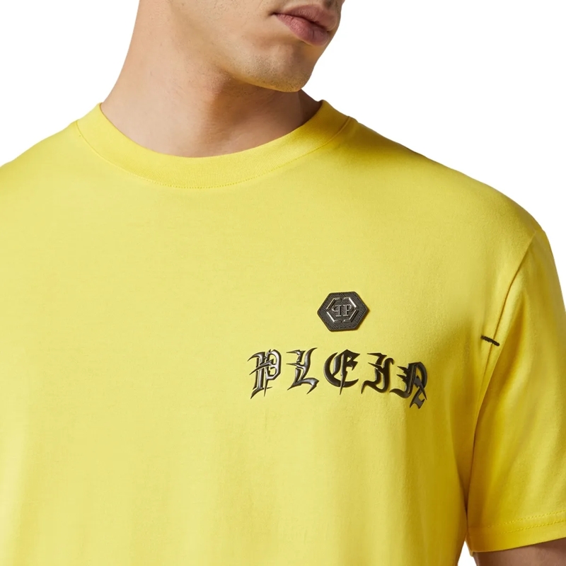 Philipp Plein T-Shirt T-Shirt Gothic Plein gelb(Image 2)