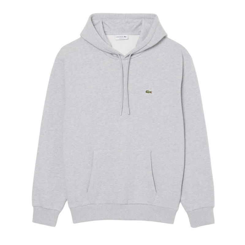 Lacoste  LACOSTE Herren Hoodie. Einfarbiger Basic Hoodie mi grau