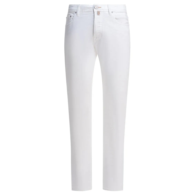 Jacob Cohen Jeans Bright White Trousers With Modern Fit White