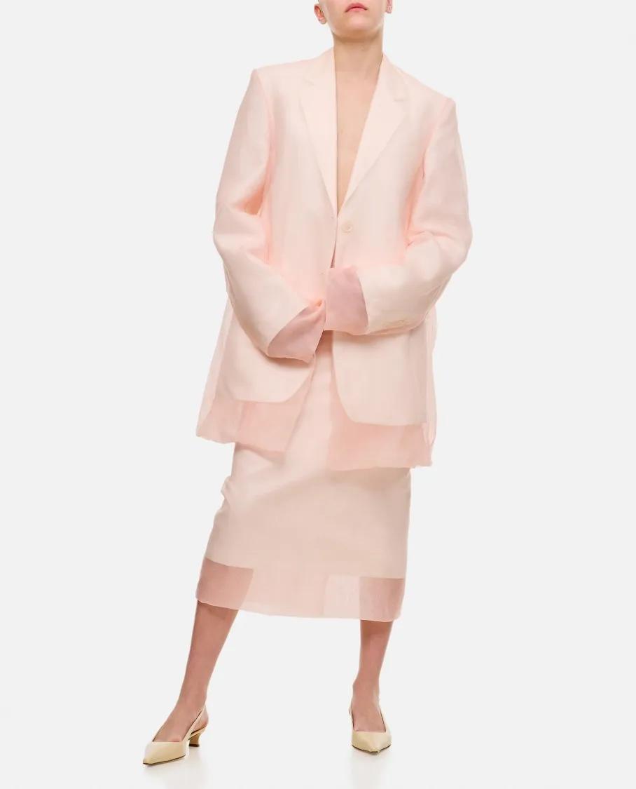 ジャケット SPORTMAX ACACIA SINGLE BREASTED BLAZER Sportmax Acacia Single Breasted Blazer In Pink | ModeSens