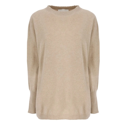 Vanise Cashmere Sweater Neutrals Tröja