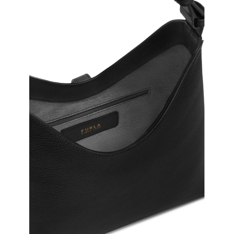 Furla Hobo Bag Furla Goccia S Hobo Nero(Image 5)
