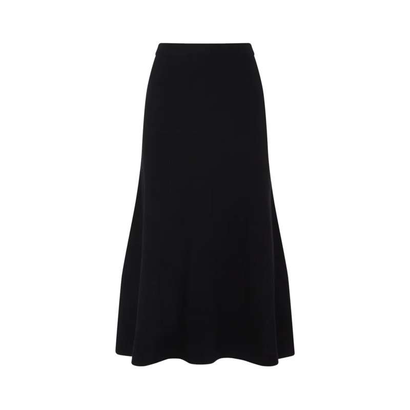Fabiana Filippi Minirok A-Line Midi Skirt In Wool Blend Black