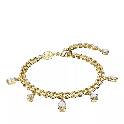 Swarovski Dextera bracelet, Mixed cuts, Gold-tone plated White Braccialetti