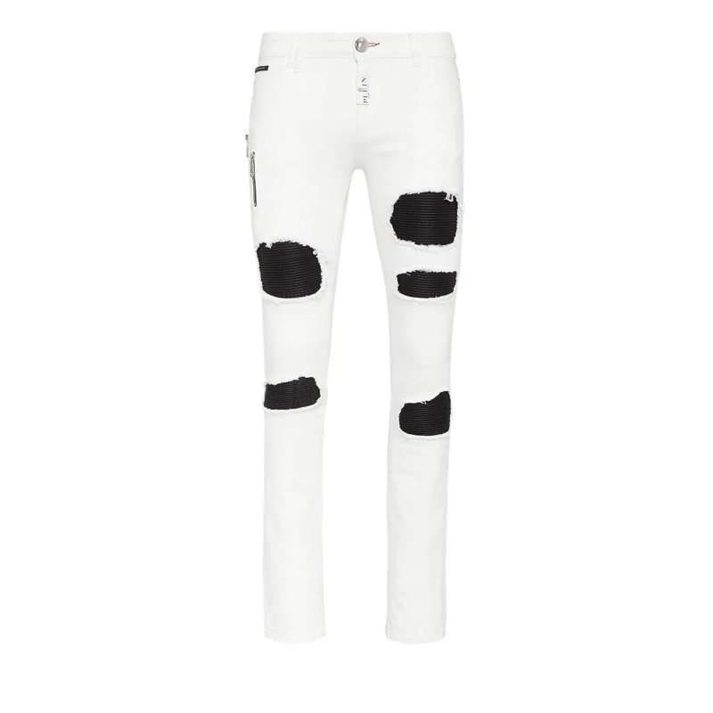Philipp Plein Jeans Jeans Slim Fit Rock Star weiss