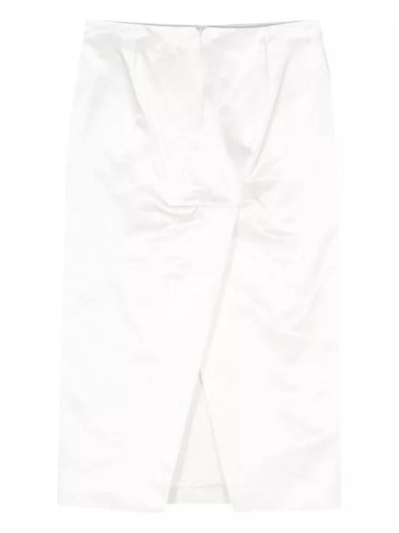 Sportmax - Skirt In Tehcnical Satin - Größe 38 - white