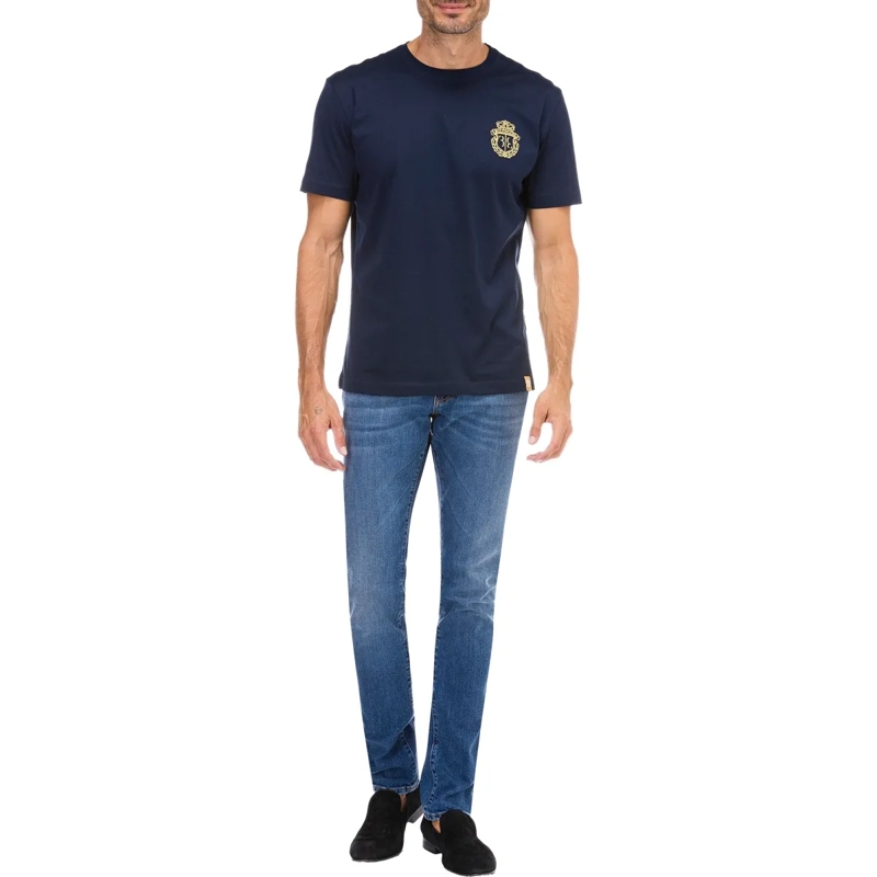 BILLIONAIRE Jeans mit geradem Bein Jeans Regular Fit Statement dunkel-blau (Image 3)