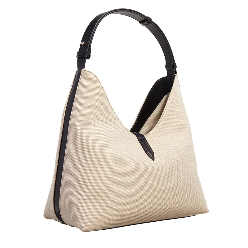 Furla Hobo Bag Furla Goccia M Hobo Naturale+Nero(Image 7)