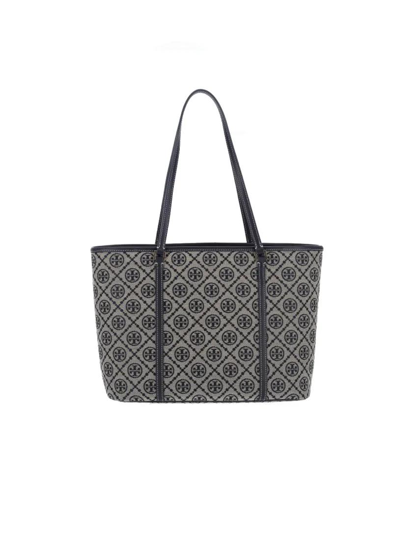 TORY BURCH Shoppers & Totes Small Tote Bag "T Monogram" – Beige in beige