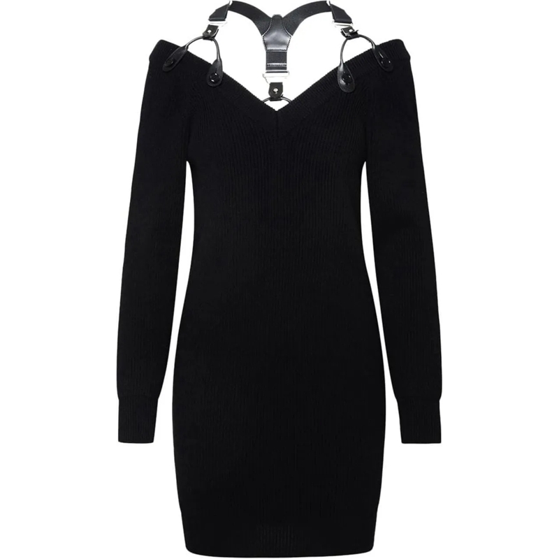 Moschino Midirock Dresses Black schwarz