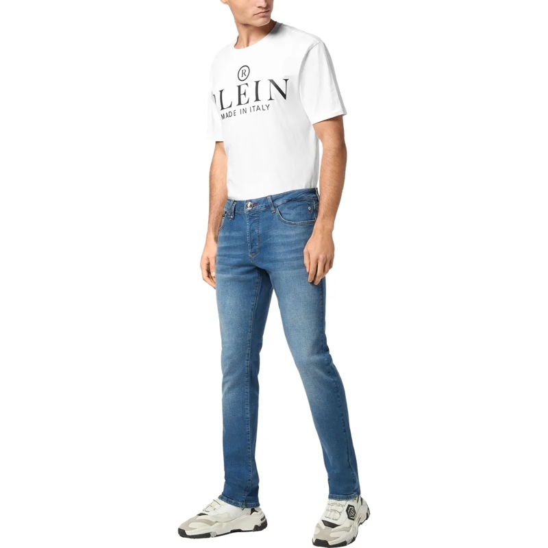 Philipp Plein Jeans mit geradem Bein Jeans Regular Fit dunkel-blau(Image 4)