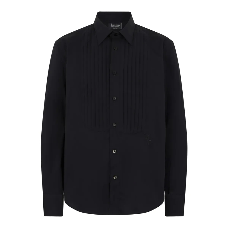 BILLIONAIRE Hemd Gold Cut Tuxedo Shirt schwarz