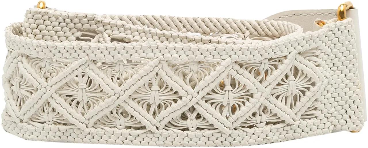 Thumbnail - Christian Dior Hobo Bags - Calfskin Macrame Shoulder Strap - Gr. unisize - in Weiß - für Damen