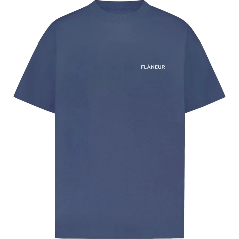Flâneur T-shirt Logo T-Shirt | Deep Blue blau