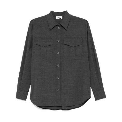 P.A.R.O.S.H. Medium Grey Wool Shirt Grey Chemises