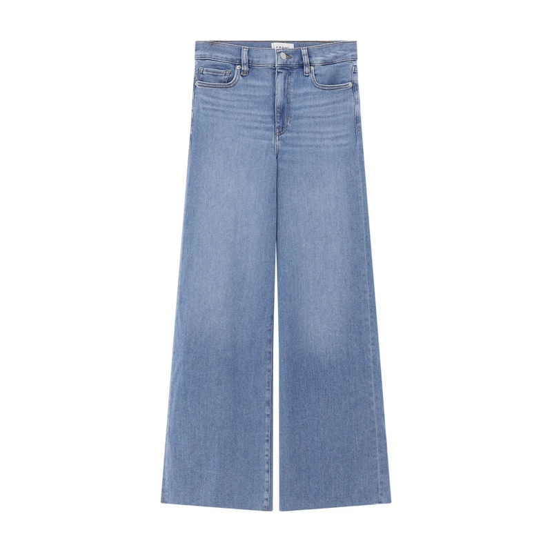 FRAME Jeans Wide-Leg Jeans Le Slim Palazzo blau